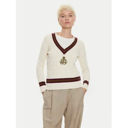 Zdjęcie LAUREN RALPH LAUREN Sweter 200951624002 Écru Regular Fit