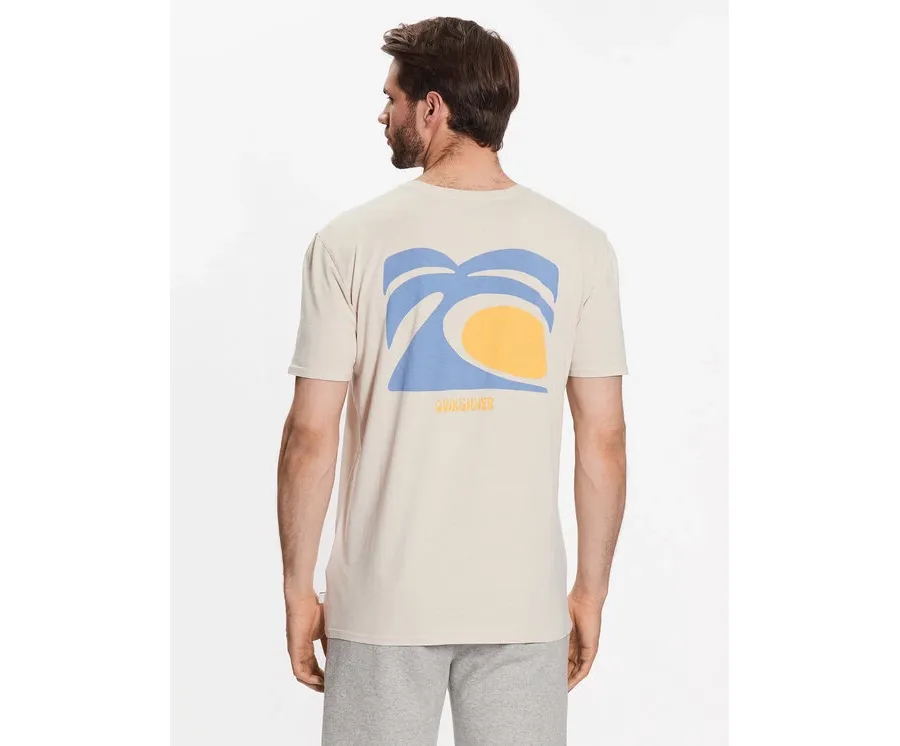 obrazek 1 Quiksilver T-Shirt Arts In Palm EQYZT07249 Beżowy Regular Fit