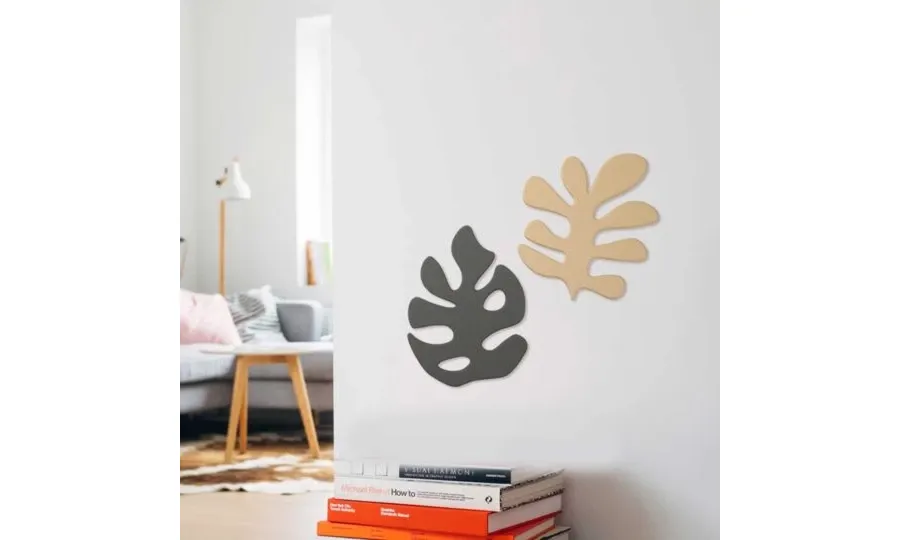obrazek 3 Ceramiczna dekoracja ścienna w kształcie liścia