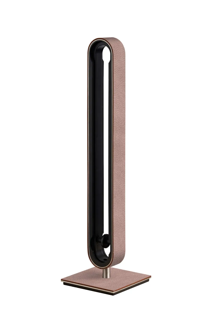 obrazek 1 Pionowy skórzany uchwyt na kapsułki z kawą w kolorze zgaszonego różu