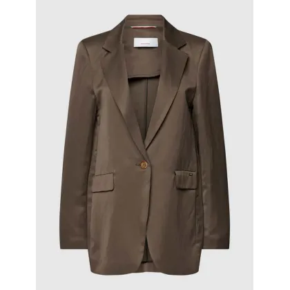 Zdjęcie Żakiet z mieszanki wiskozy i lnu z zapięciem na guzik model ‘LECCO’