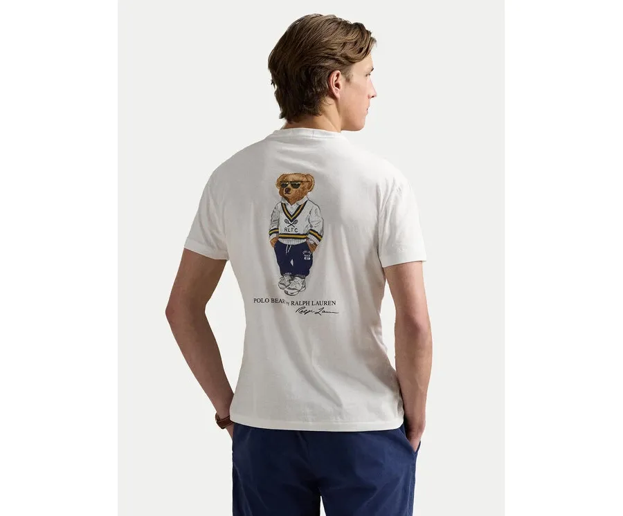 obrazek 1 Polo Ralph Lauren T-Shirt 710969631001 Biały Custom Slim Fit