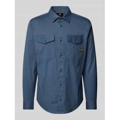 Zdjęcie Koszula casualowa o kroju slim fit z naszywką z logo