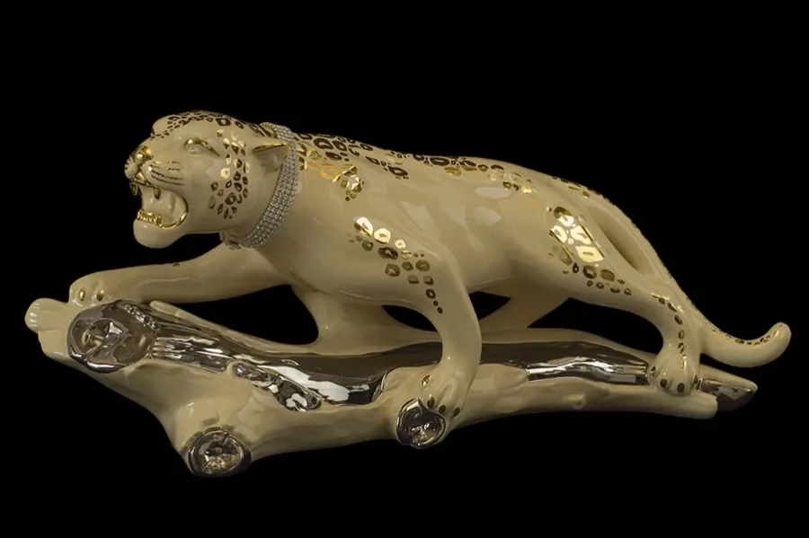 obrazek 1 Prestiżowy leopard zdobiony kryształkami