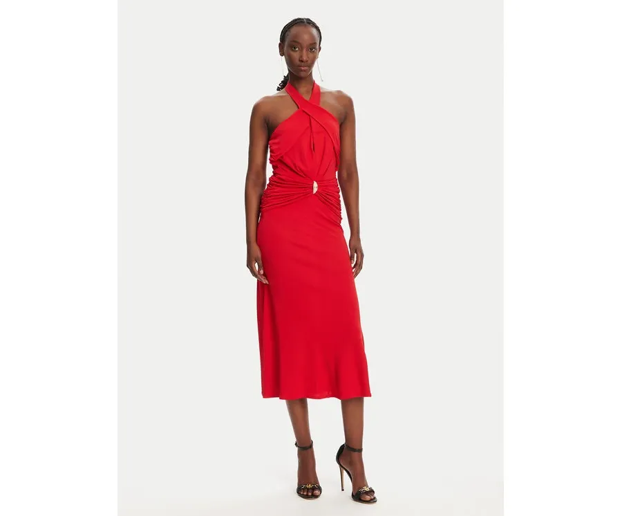 obrazek 1 Elisabetta Franchi Sukienka koktajlowa AB71952E2 CG5 Czerwony Regular Fit