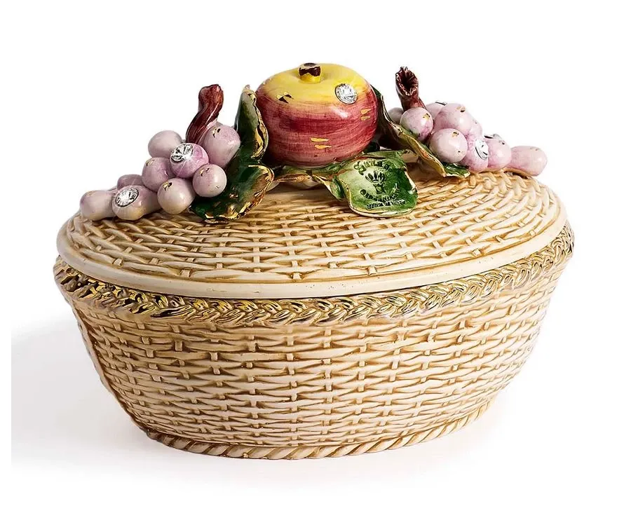 obrazek 1 Otwierana salaterka ceramiczna ze zdobieniami