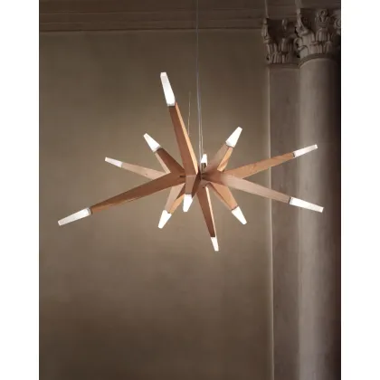 Picture A spectacular FLASHWOOD S12 wooden chandelier