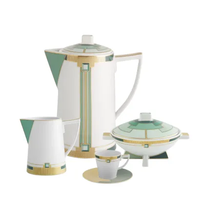 Zdjęcie Duży porcelanowy zestaw do kawy z kolekcji Emerald - Vista Alegre