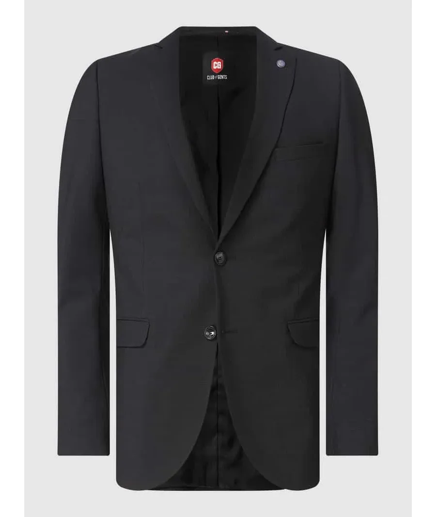 obrazek 1 Marynarka zapinana na 2 guziki o kroju slim fit z dodatkiem streczu model ‘Caden’