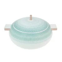 Picture Stylish porcelain vase from the Venezia collection with rich turquoise decoration - Vista Alegre