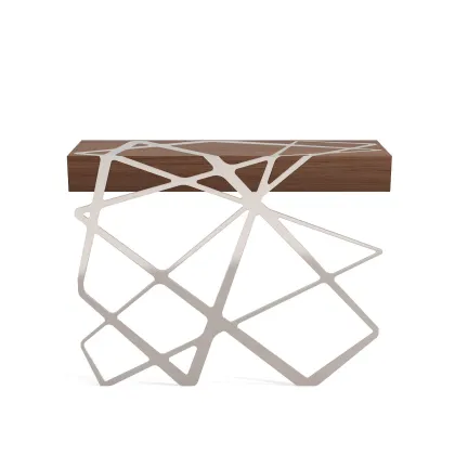 Picture Minimalist wooden console for the living room