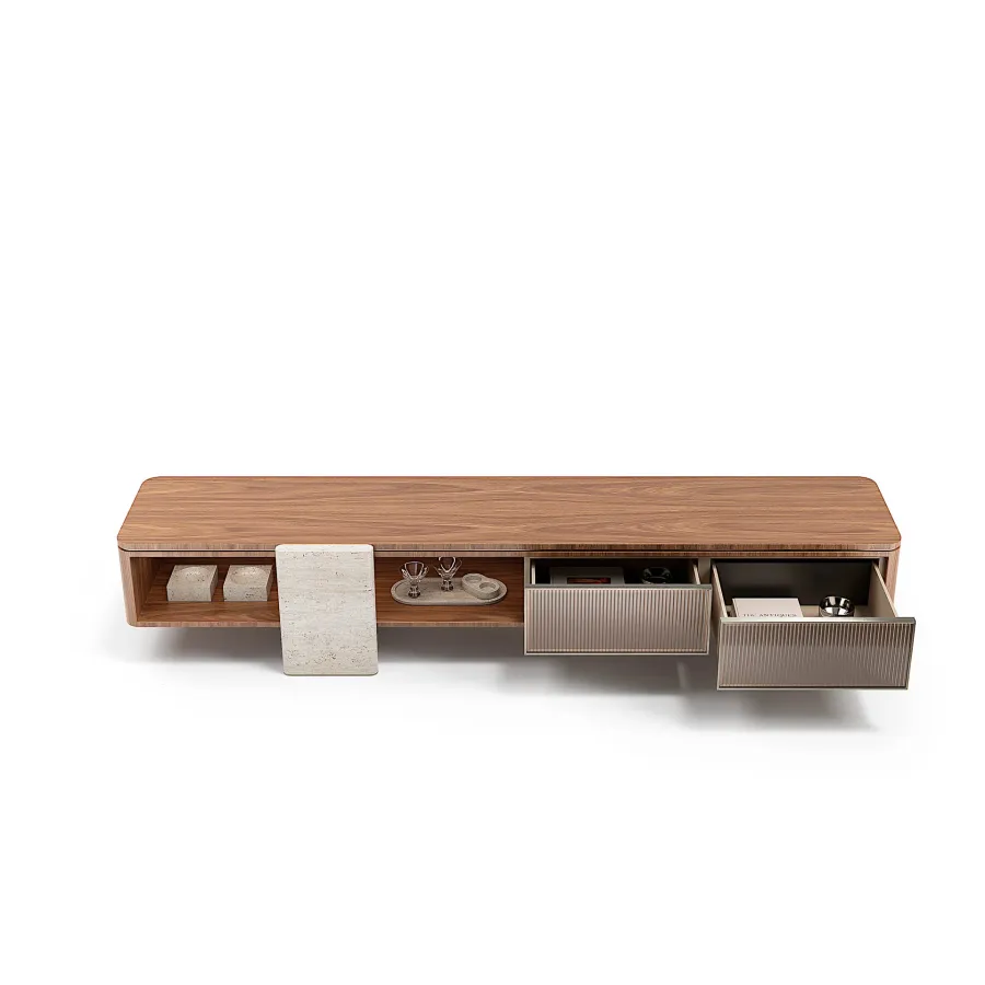 obrazek 10 Luksusowa modernistyczna szafka RTV do salonu - prosto z Włoch