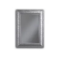 Picture Rectangular mirror lacquered in silver with cut glass - Zanini