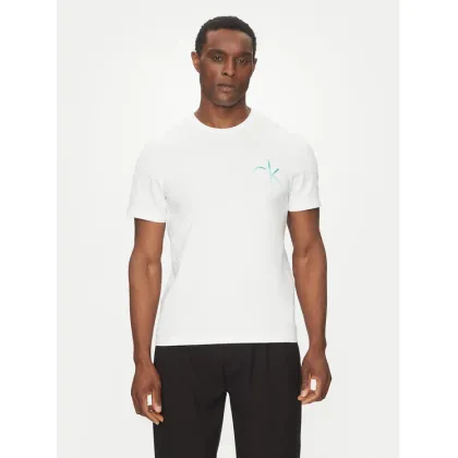 Zdjęcie Calvin Klein T-Shirt Chest Logo K10K114146 Biały Regular Fit