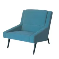Picture Blue upholstered armchair in a modern style - Ana Roque