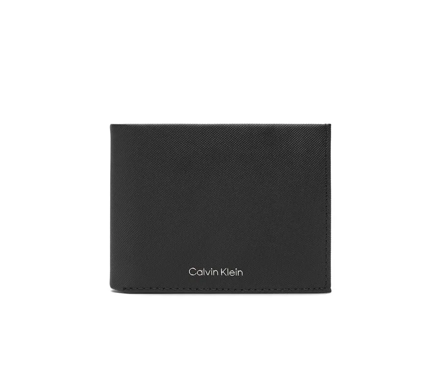 obrazek 1 Calvin Klein Portfel męski Ck Must Comp Trifold W Coin & Ca LV04D1045G Czarny