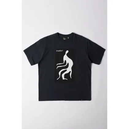 Zdjęcie by Parra t-shirt bawełniany The stalker męski kolor szary z nadrukiem 53110