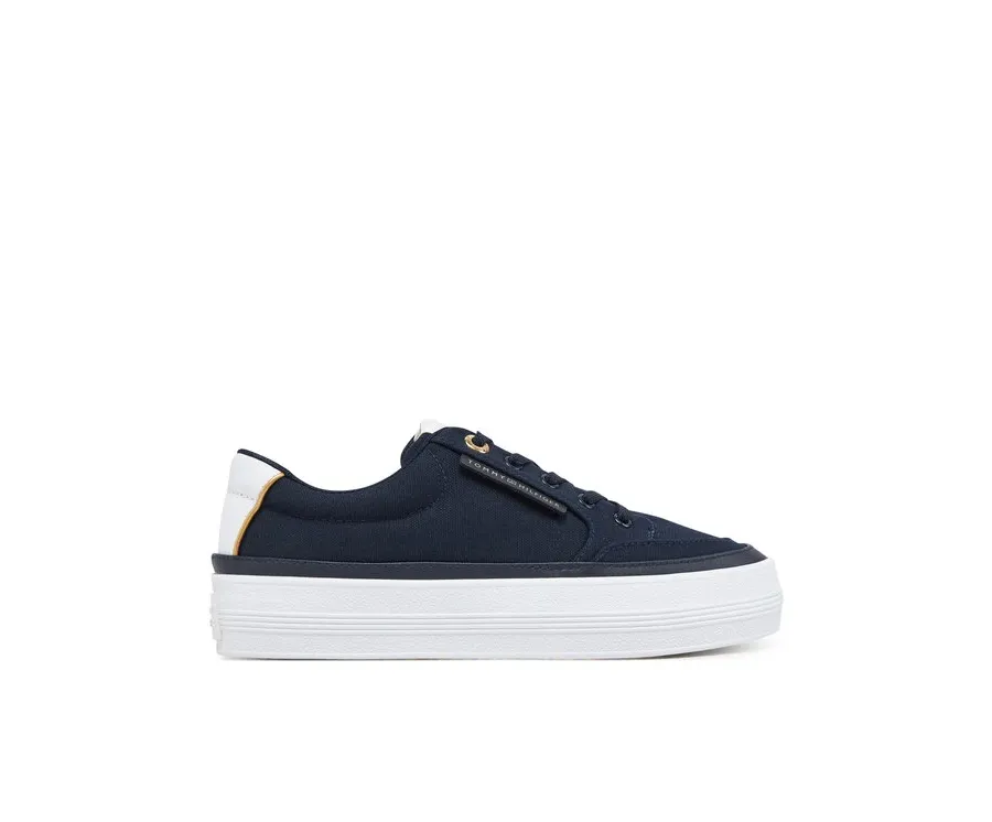 obrazek 1 Tommy Hilfiger Sneakersy Essential Vulc Textile Sneaker FW0FW08323 Granatowy