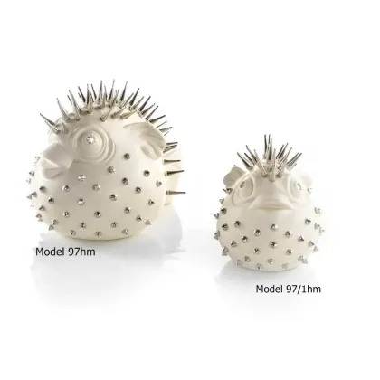 Picture Decoration for the living room - a beautiful tiger puffer with spines