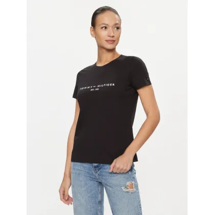 Zdjęcie Tommy Hilfiger T-Shirt Heritage C-Nk WW0WW31999 Czarny Regular Fit