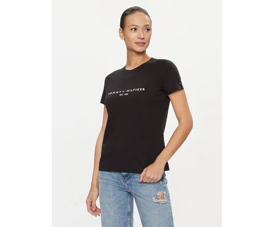 obrazek 1 Tommy Hilfiger T-Shirt Heritage C-Nk WW0WW31999 Czarny Regular Fit