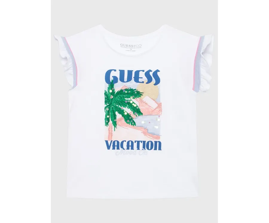 obrazek 1 Guess T-Shirt J3GI26 K8HM0 Biały Regular Fit