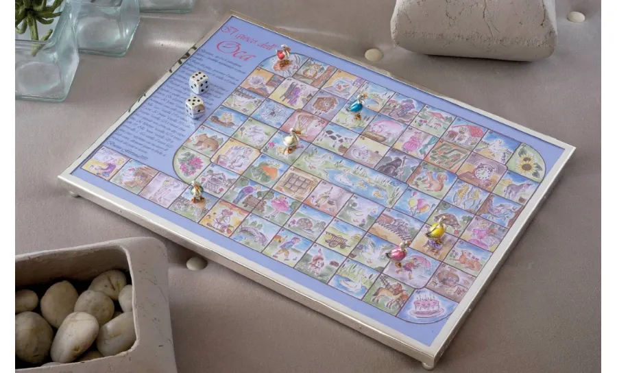 obrazek 1 Interesująca gra w gęsi z posrebrzanego niklu