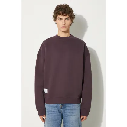 Zdjęcie Alpha Industries bluza Logo BP męska kolor fioletowy z nadrukiem 146304