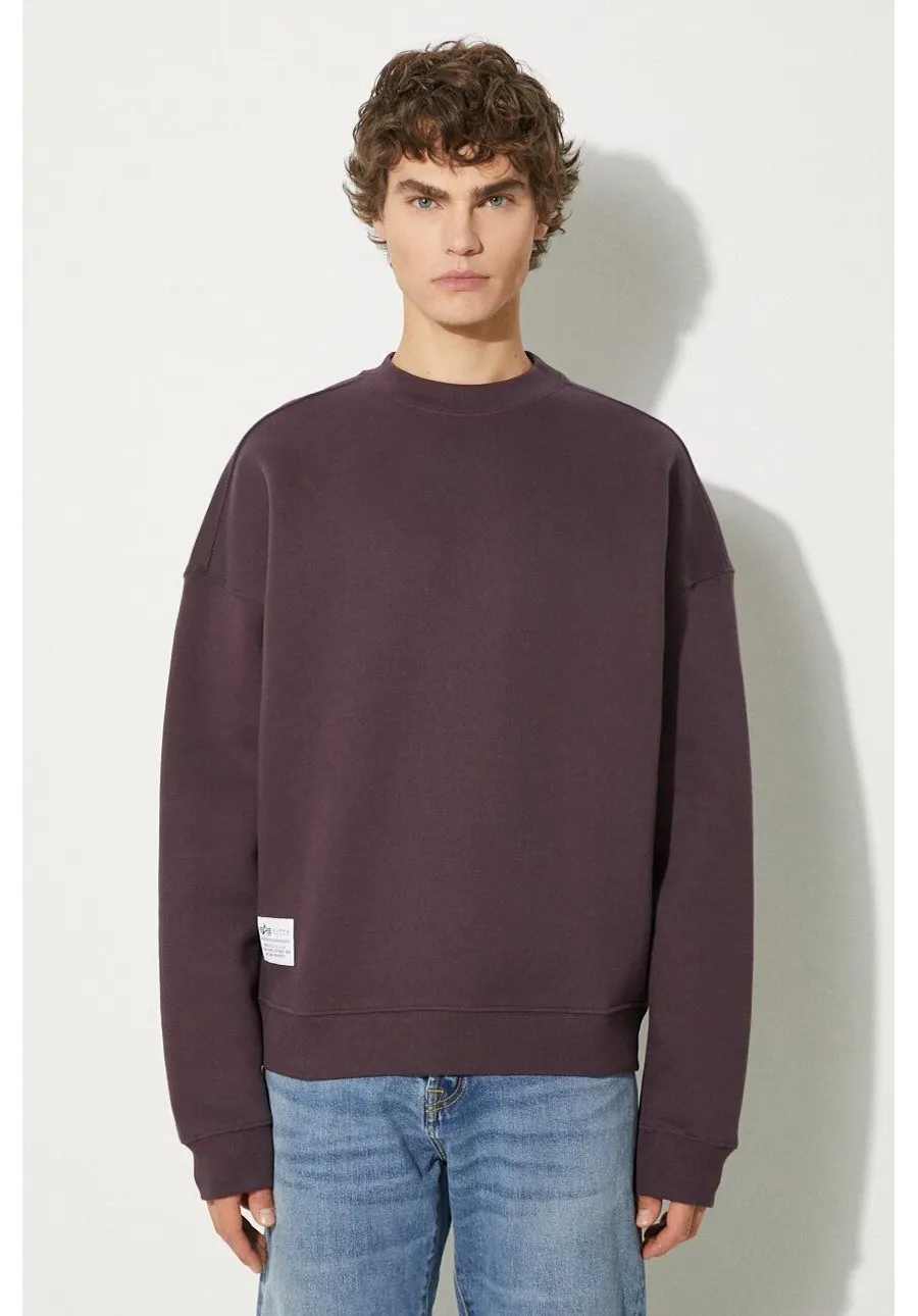 obrazek 1 Alpha Industries bluza Logo BP męska kolor fioletowy z nadrukiem 146304