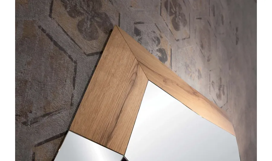 obrazek 6 Oryginalne i designerskie lustro z drewnianymi wykończeniami