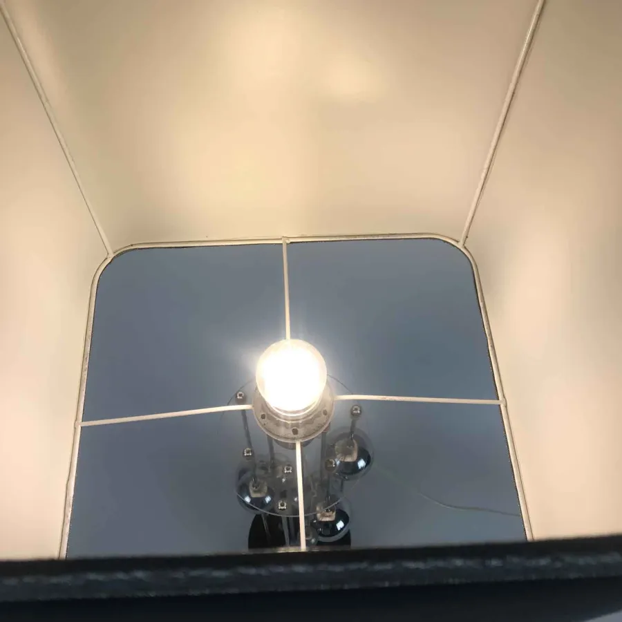 obrazek 4 Lampa stołowa z włoskiej chromowanej stali autorstwa Banci Giovanni, lata 80