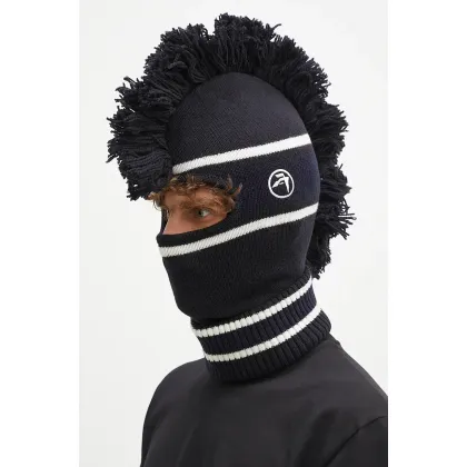 Zdjęcie AMBUSH kominiarka Fringe Knit Balaclava kolor czarny BMLC001F24KNI0011031