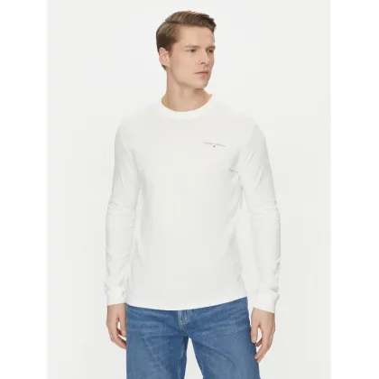 Zdjęcie Tommy Jeans Longsleeve Linear DM0DM21138 Biały Slim Fit