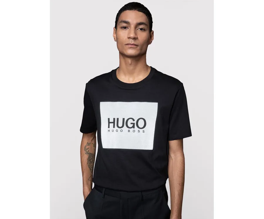 obrazek 1 Hugo T-Shirt Dolive211 50442929 Czarny Regular Fit HUGO