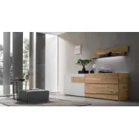 Picture Luxurious oak sideboard and shelf set - Maronese Acf