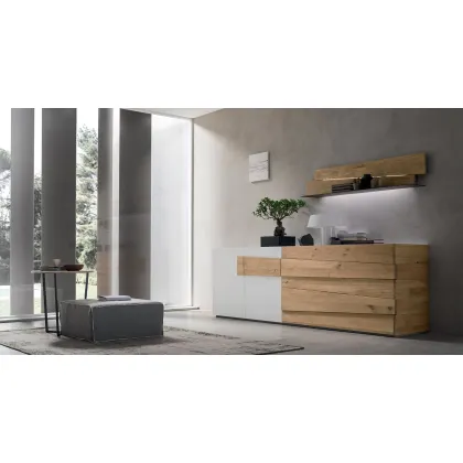 Zdjęcie Luksusowy zestaw kredensu i półki z dębu - Maronese Acf