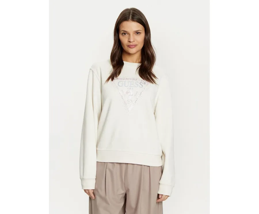 obrazek 1 Guess Bluza W5RQ09 K8802 Écru Regular Fit