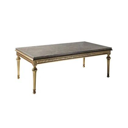 Picture Antique gold, marble - luxurious VERSALLES coffee table - Collecion Alexandra