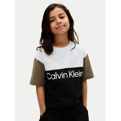 Zdjęcie Calvin Klein Jeans T-Shirt Blocking IB0IB02528 D Czarny Relaxed Fit