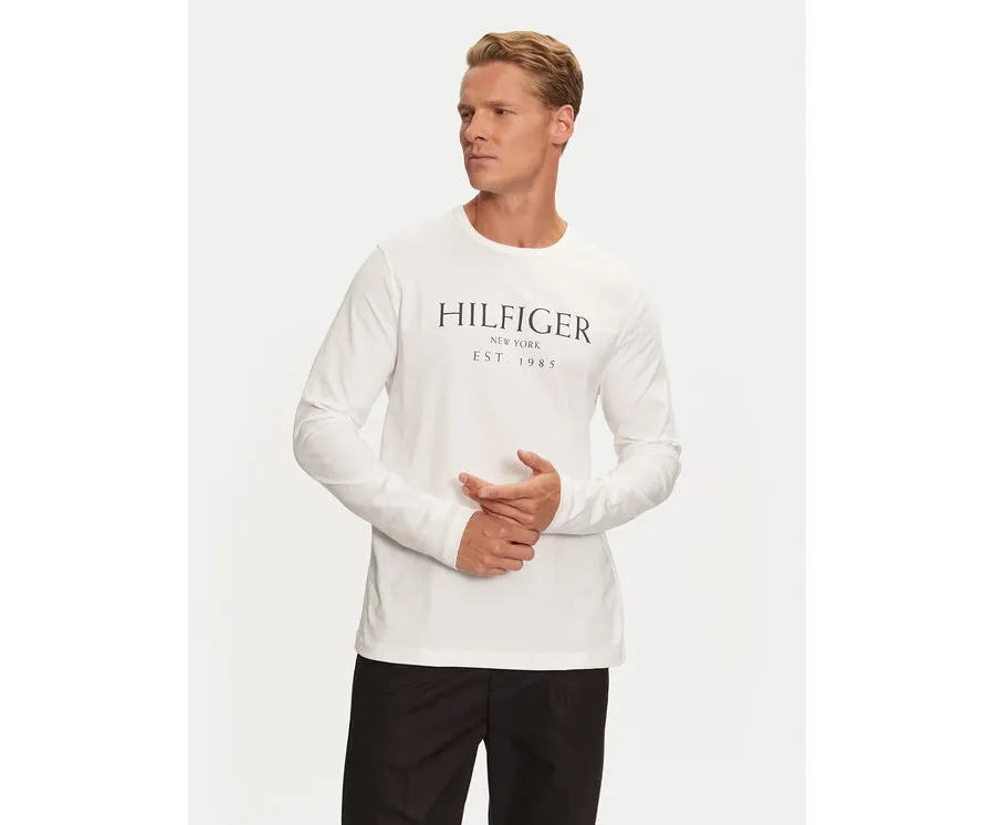 obrazek 1 Tommy Hilfiger Longsleeve MW0MW36502 Biały Regular Fit
