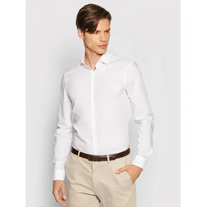 Zdjęcie Calvin Klein Koszula 2ply Poplin Stretch Slim Shirt K10K103025 Biały Slim Fit