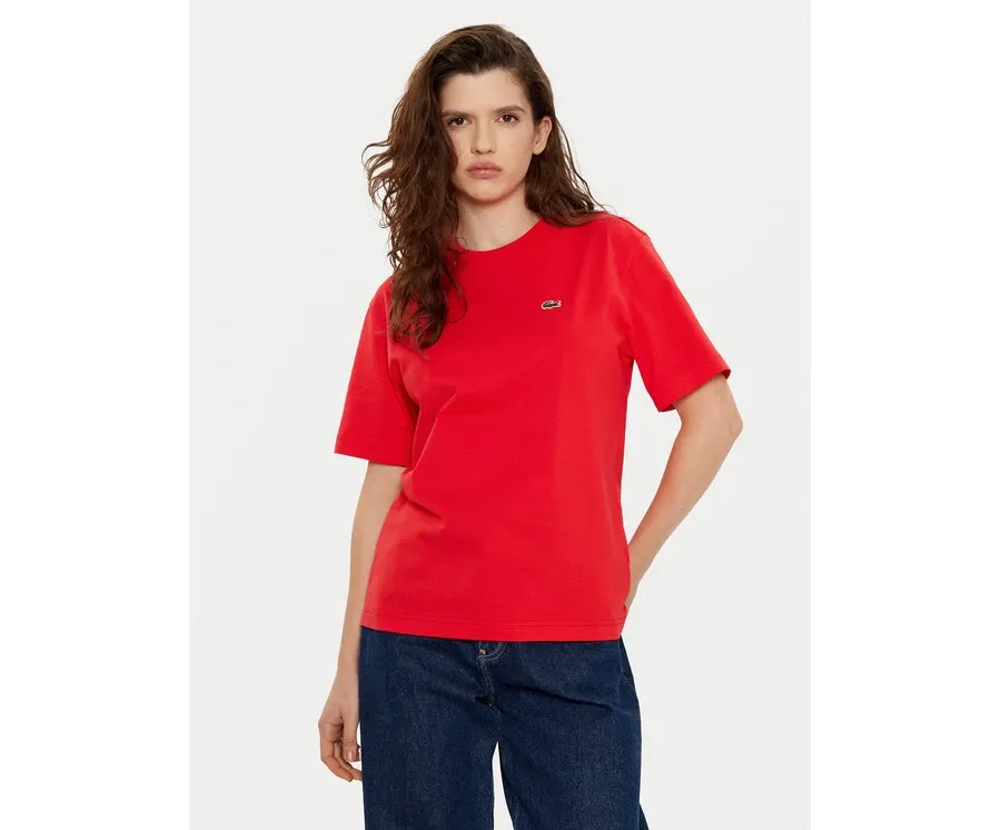 obrazek 1 Lacoste T-Shirt TF7215 Czerwony Regular Fit