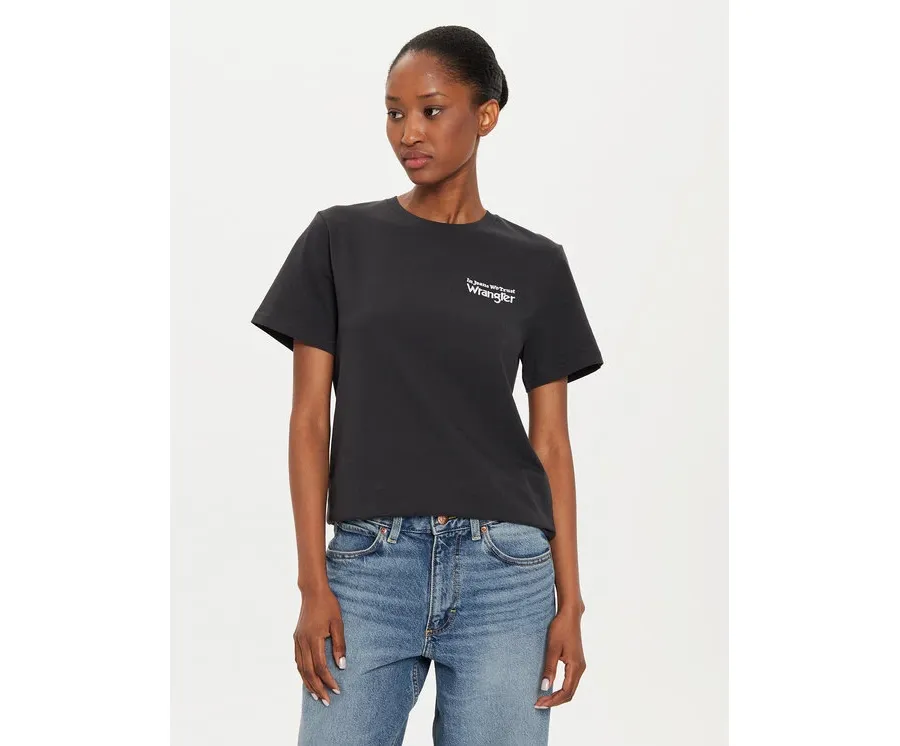 obrazek 1 Wrangler T-Shirt Graphic 112356429 Czarny Regular Fit