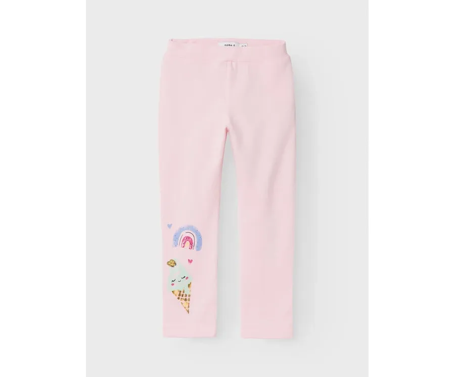 obrazek 1 NAME IT Legginsy Frani 13228634 Różowy Slim Fit