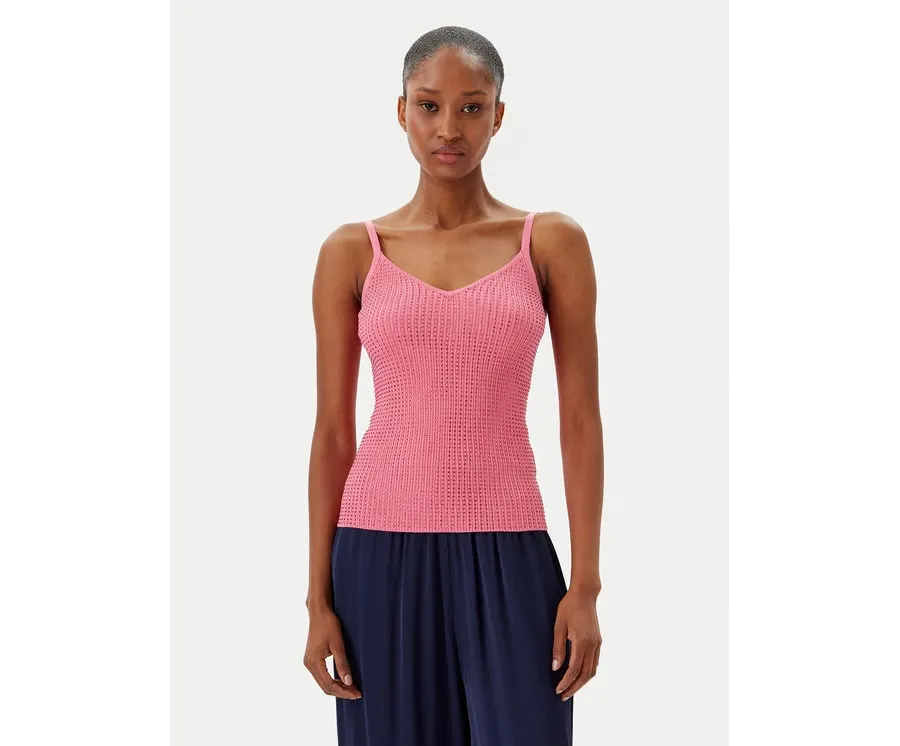 obrazek 1 Fracomina Top FR25ST4006K410J9 Koralowy Slim Fit