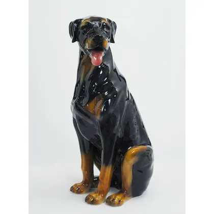 Picture Ceramic figure of a Rottweiler