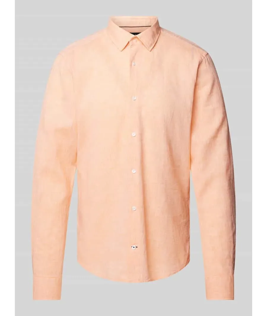 obrazek 1 Koszula biznesowa o kroju slim fit w jednolitym kolorze