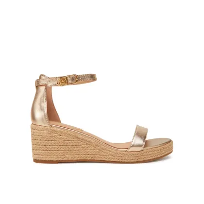 Zdjęcie Tommy Hilfiger Espadryle Th Metallic Mid Wedge Espadrille FW0FW08663 Złoty
