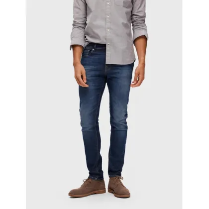 Zdjęcie Selected Homme Jeansy Leon 16088264 Granatowy Slim Fit