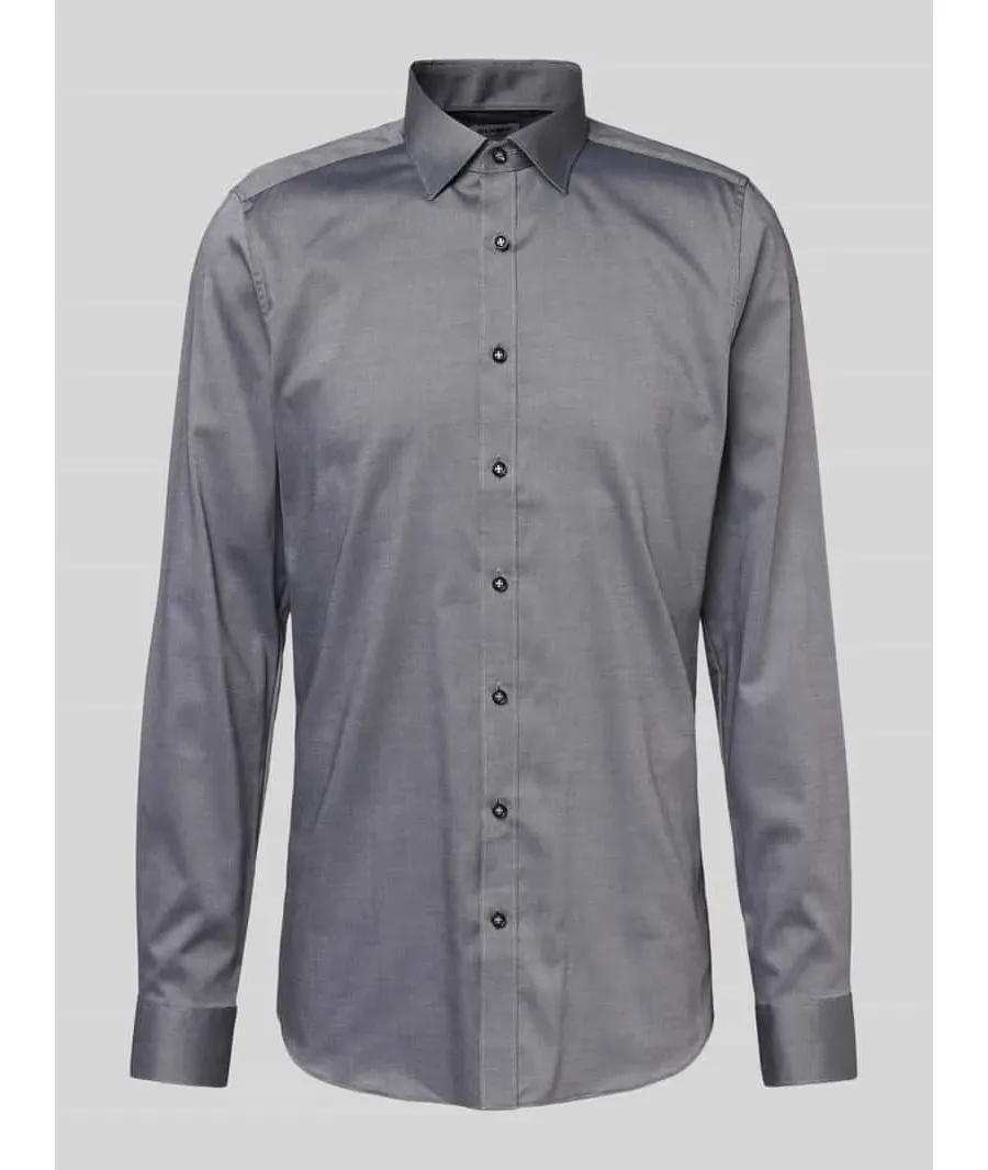 obrazek 1 Koszula biznesowa o kroju slim fit z kołnierzykiem typu kent model ‘New York’